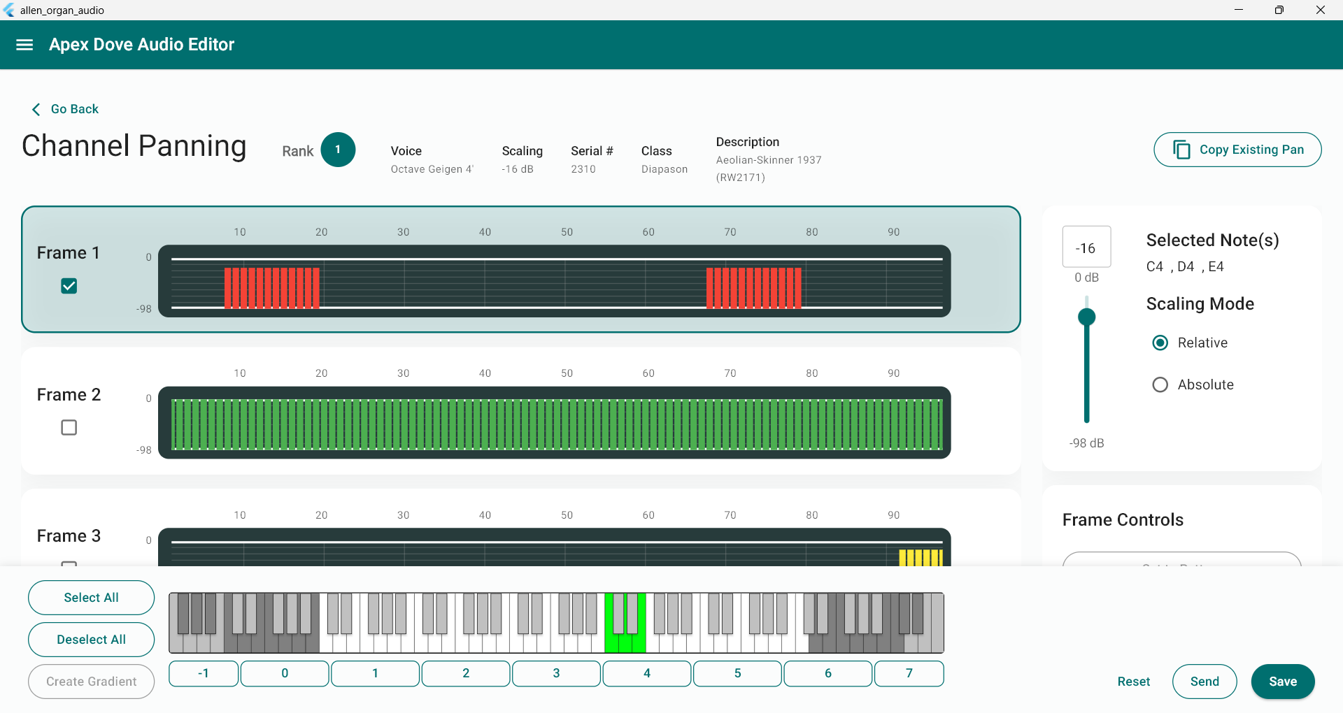 Allen Organ Audio Editor
